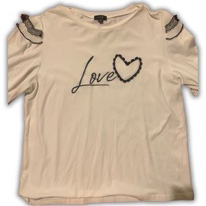 White womens XL shirt